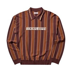 Martine Rose striped polo shirt